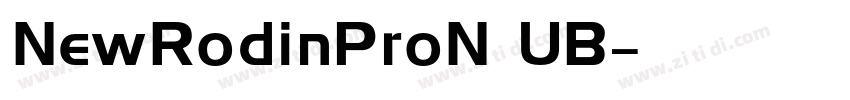 NewRodinProN UB字体转换